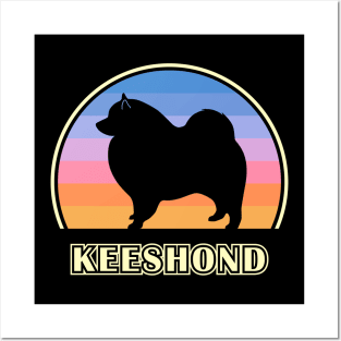 Keeshond Vintage Sunset Dog Posters and Art